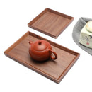 Axyaa Black Walnut Wood Japanese Tableware Hexagon Tray for Fruits and Tea