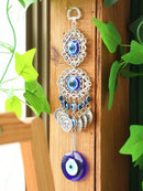 Axyaa Boho Evil Eye Metal Wall Decor Hanging Pendant Art Ornament