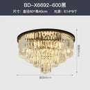 Axyaa Multilayer Crystal Chandelier Modern Luxury Glass Hanging Lamp
