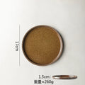 Axyaa Ceramic Plate Round Flat Breakfast Dessert Steak Sashimi Molecular Cuisine Tableware