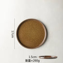 Axyaa Ceramic Plate Round Flat Breakfast Dessert Steak Sashimi Molecular Cuisine Tableware