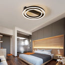 Axyaa Nordic Round LED Ceiling Light - Black Dimmable Modern Lamp