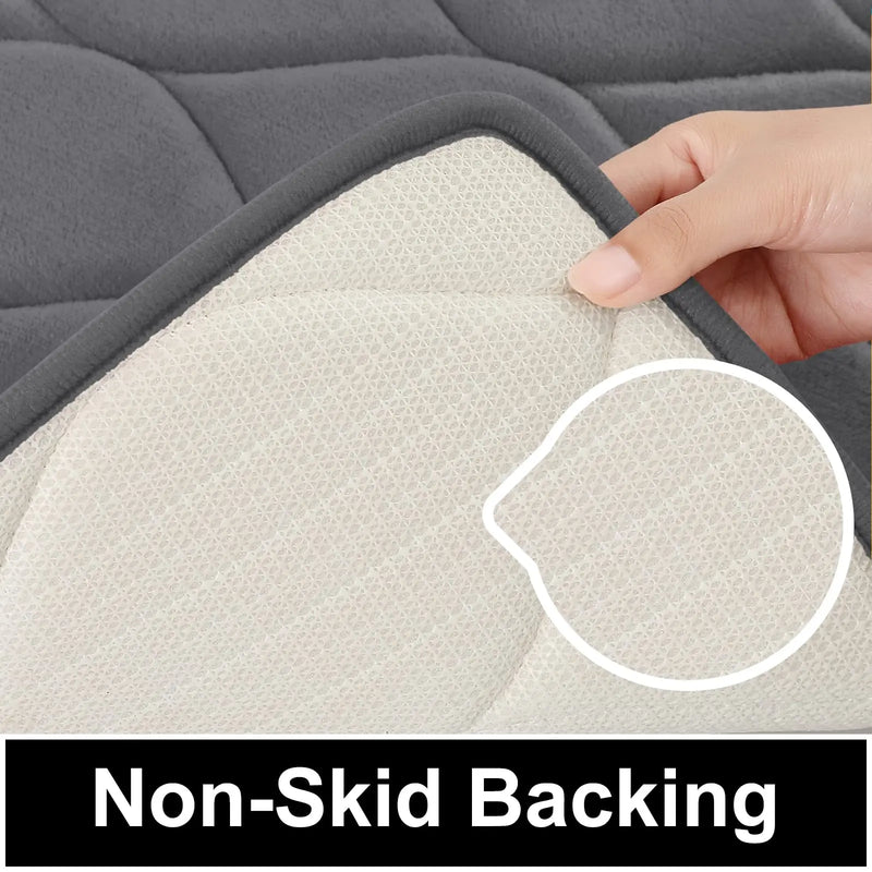 Axyaa Memory Foam Bathroom Mat Set