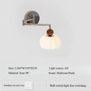 Axyaa Pumpkin Rocker Arm Wall Lamp French Vintage Retro Cream Style Children's Room