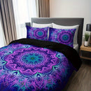 Axyaa Bohemian Mandala Duvet Cover Set - Soft, Breathable, HD Printing Bedding Set