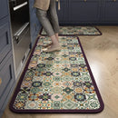 Axyaa Printed Kitchen Mat - Absorbent & Non-slip Area Rug for Living Room, Bedroom & Hallway