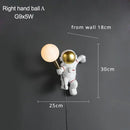 Axyaa Astronaut Moon Explorer Wall Lamp Resin 3D Printing Space Theme Sconce