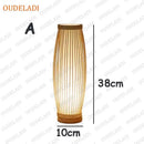 Axyaa Zen Bamboo Art Bedside Lamp for Bedroom and Living Room Zen Decor