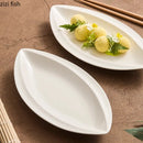 Axyaa Ceramic Sushi Plate Molecular Cuisine Display Hotel Tableware