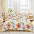 Axyaa Nordic Flower Print Plush Flannel Blanket, Soft Throw for Sofa Couch Bed