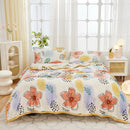Axyaa Nordic Flower Print Plush Flannel Blanket, Soft Throw for Sofa Couch Bed
