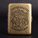 Axya Copper Knurled Cigarette Case, Ultra-thin Portable Smoking Set - Men's Gift