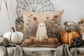 Axyaa Cute Pumpkin & Cat Pillow Cover for Sofa, Bedroom, Car - Halloween Theme