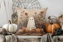 Axyaa Cute Pumpkin & Cat Pillow Cover for Sofa, Bedroom, Car - Halloween Theme