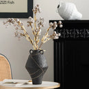 Axyaa Ceramic Vase Artificial Flower Arrangement Room Decor Aesthetic Vase Home Decor