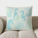 Axyaa Coastal Sea Shells Pillow Cover: Underwater Inspired Cushion for Sofa, Bedroom, Car