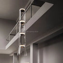 Axyaa Minimalist Glass Pendant Light Chandelier for Home Decor