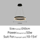 Axyaa Modern LED Living Room Pendant Light - Elegant Dining Room Fixture