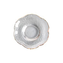 Axyaa Gold Rim Glass Saucer Plates for Tea Coffee Cup - Set of 1