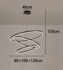 Axyaa Living Room LED Chandeliers Ceiling Lamp Hanging Lights