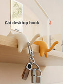 Axyaa Cat School Bag Hook: Multi-Functional Tableside Storage Hook