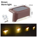 Axyaa Solar Staircase Light: Waterproof LED Step Lamp for Outdoor Garden, Patio, and Terrace