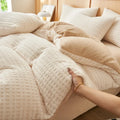 Axyaa Cozy Fleece & Velvet Bedding Set for Winter Comfort