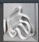 Axyaa Abstract Ceramic Sculpture Square Pipe Flower Arrangement Figurines Home Decor