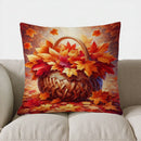 Axyaa Autumn Maple Leaves Pillow Cover for Sofa Bedroom Car - Home Decor