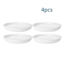 Axyaa 32pcs Reusable Plastic Cutlery Set, Wheat Bowls, Dessert Plates - Eco-Friendly Party Supplies