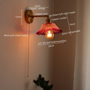 Axyaa Copper LED Wall Lights Modern Style Glass Wall Lamp
