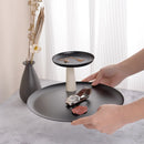 Axya Luxury Double Round Tray: Nordic Style, Storage Shelf, Home Decor, Kitchen Storage