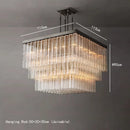 Axyaa Luxury Grand Square Chandelier Pendant Light for Living Room and Restaurant Home Decor