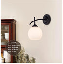 Axyaa Iron Glass Wall Lamp - Minimalist Retro American Style Lighting