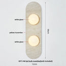 Axyaa Luxury Stone LED Wall Lights Wabi Sabi Sconce Applique Murale
