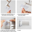 Axyaa Stainless Steel Wall Shelf & Towel Rack Bathroom Kitchen Organizers Storage Shelf