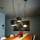 Axyaa Modern Drum Chandelier for Living Room Dining Decor
