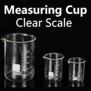 Axyaa Glass Measuring Cup Set - Clear, Durable with Heat-resisting Scale - 2PCS