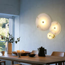Axyaa LED Marble Round Wall Lamp for Living Room Bedroom Decor