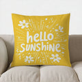 Axyaa Daisy-Patterned Throw Pillow Cover - Vibrant Cushion for Sofa, Bedroom, Car