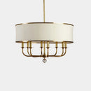 Axyaa Golden Fabric Pendant Chandelier for Living Room Bedroom Decor