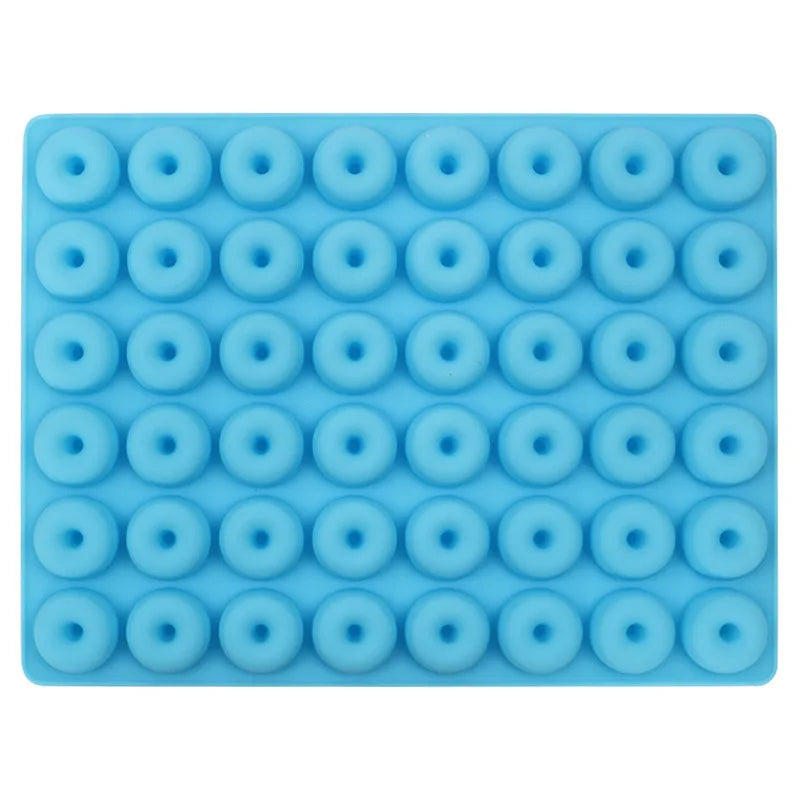 Axyaa 48 Hole Chocolate Donut Silicone Mold Pastry Decorating Tools