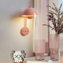 Axya Nordic Cream Mushroom LED Wall Lamp for Home Decor Hallway Bedroom Lighting