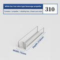 Beverage Pusher for Fridge Transparent Drinking Container Sliding Organizer by Axyaa