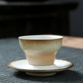 Axyaa Retro Flower Ceramic Coffee Cup Set - Japanese Style Home Decor