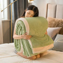 Axyaa Solid Color Fleece Winter Blanket - Super Soft Luxury Warm Adult Bedding