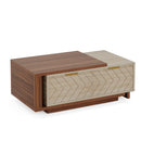 Axyaa Extendable Wood Coffee Table with Reversible Top & 2 Drawers