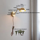 Axyaa Swing Arm LED Wall Lamp Modern Nordic Style Bedroom Bedside Light