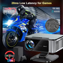 Axyaa 4K UHD Laser Projector 45000 Lumens Android 12 WiFi Home Theater Movie