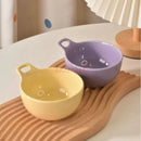 Axyaa Round Ceramic Baking Bowl for Kids and Family Home Cooking